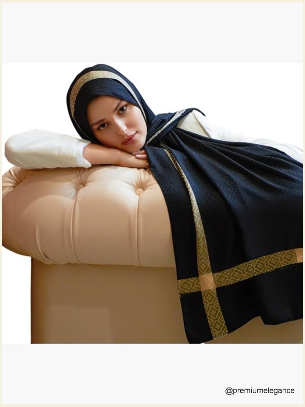 Luxury Long Hijab Scarf Premium Lightweight Shawl Soft Texture 29.5x72.8 Inches